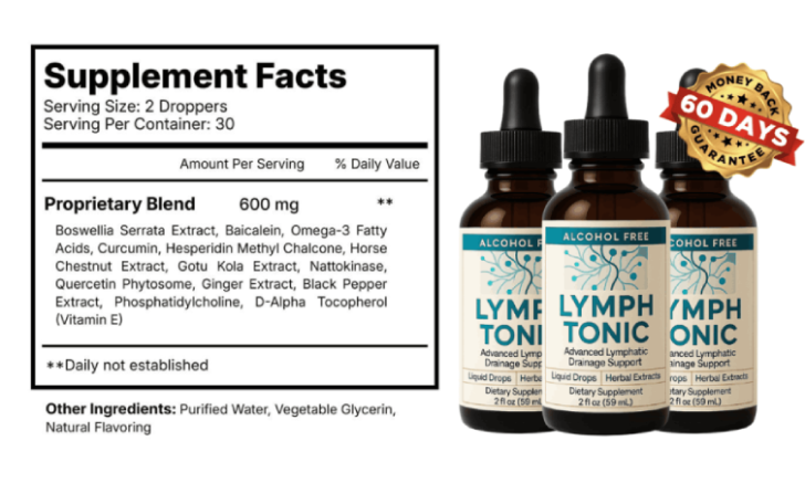 What is Lymph Tonic liquid supplement designed to support lymphatic and circulation wellness